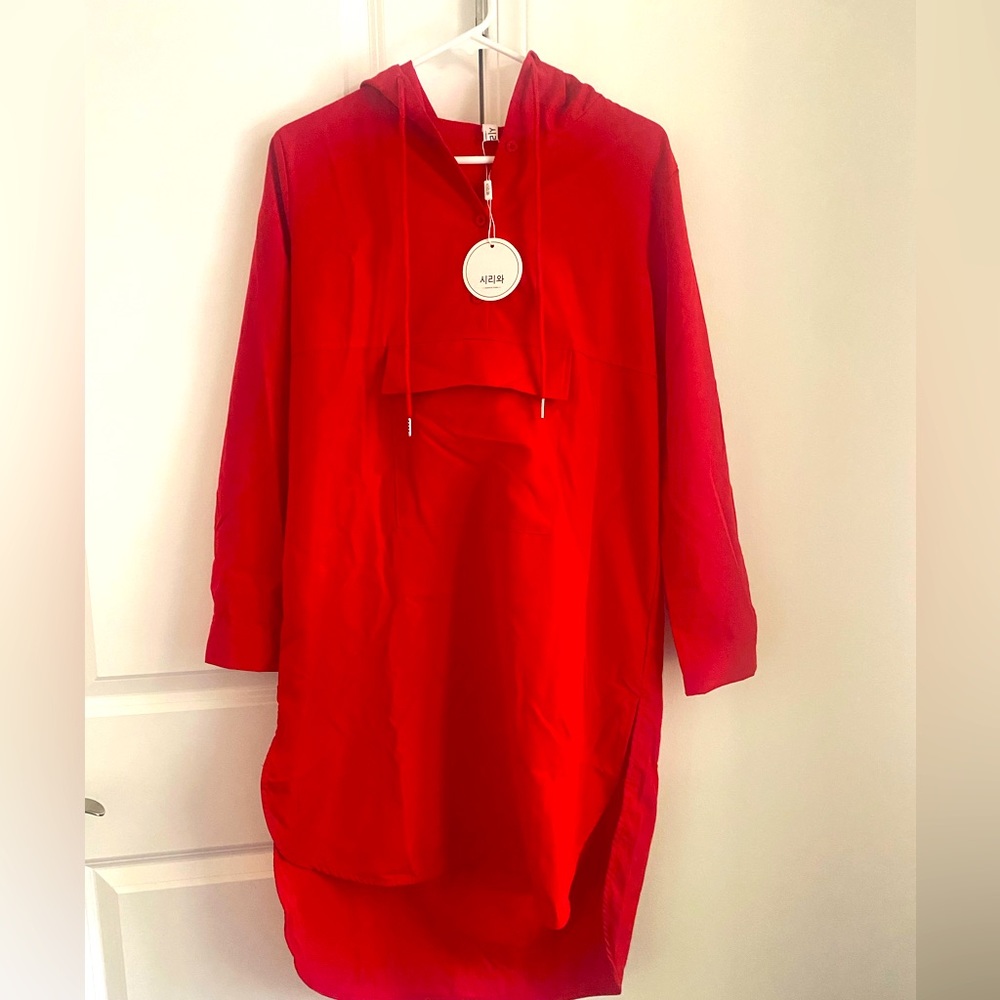 Red wind jacket